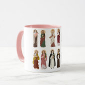 Femme catholique Saint Mug café, 11 oz Mug (Devant gauche)
