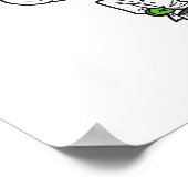 Femme Chef Avec Une Poster De Poster (Coin)