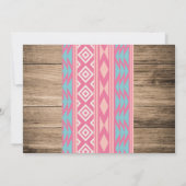 Femme, Cheval Invitation à l'anniversaire avec pho (Dos)