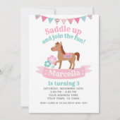 Femme, Cheval Invitation d'anniversaire (Devant)