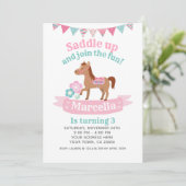 Femme, Cheval Invitation d'anniversaire (Debout devant)