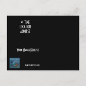 Femme Chic avec un Chapeau/Gants Rose Invitation (Dos)