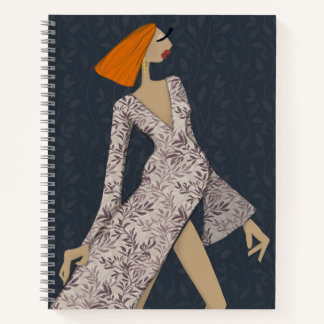 Femme Confiante Cahier de notes Art Élégant Glamou