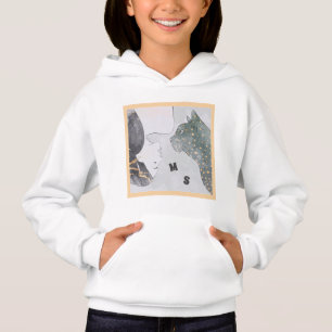 Femme cool & Chat Noir & Blanc Or