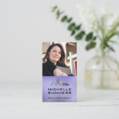 Femme d'affaires | Carte de visite pour l'immobili (Debout devant)