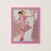 Femme dans le puzzle rose (Vertical)