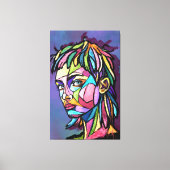 Femme d'art peint sur toile (Recto)