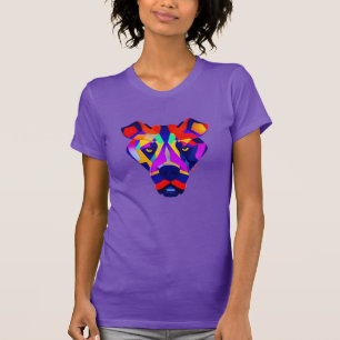 femme de Alexander's Dog violet T-shirt slim