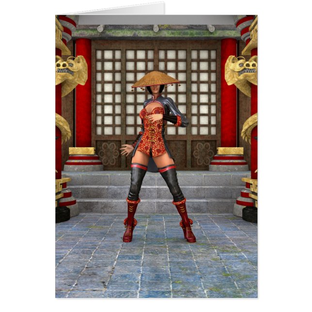 Femme de bataille asiatique (Devant)