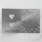 Femme de carte personnalisée pour le 25e anniversa (Intérieur)