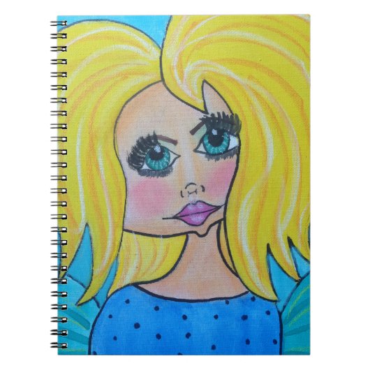 Femme de caverne - carnet - blonde (Devant)