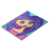 Femme de caverne - carnet - pourpre (Côté gauche)