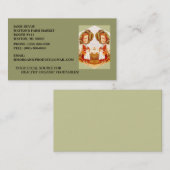 FEMME de CORRECTION de CHOU avec des CARTES DE (Devant / Derrière)