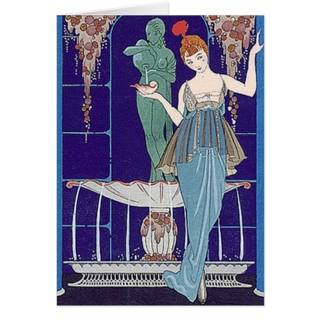 Femme de Deco dans le bleu (Devant)