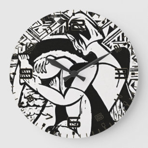 Femme de Kirchner dans la baignoire Horloge