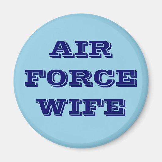 Femme de la Force aérienne Magnet (Devant)