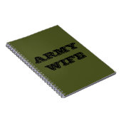 Femme de l'armée carnet (Côté Droit)
