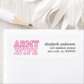 Femme de l'armée Étiquette de adresse (En situation)