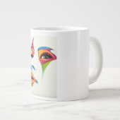 Femme de luxe visage coloré Spécialité Mug (Devant droit)