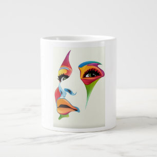 Femme de luxe visage coloré Spécialité Mug