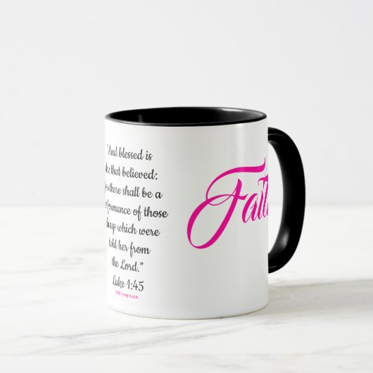 Femme de MDILLONDESIGNS.COM des tasses de #FAITH (Devant droit)