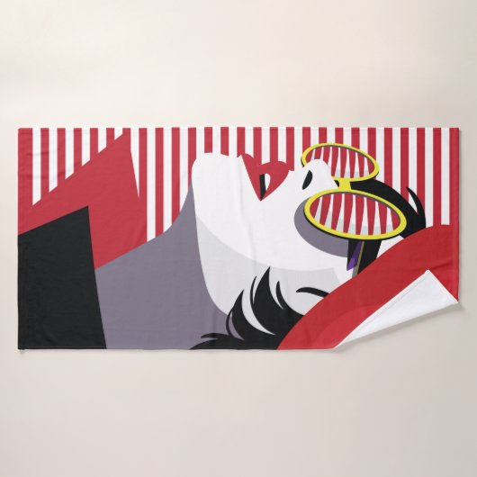 Femme de mode dans style pop art. (Serviette de bain)