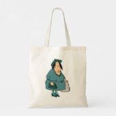 Femme de mode humoristique portant des sacs (Dos)