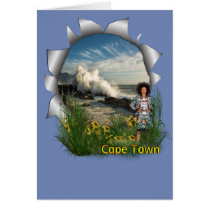 Femme de mode sud-africaine du Cap