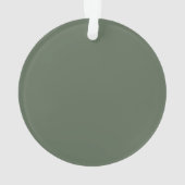 Femme de neige verte d'olive mignonne (dos)