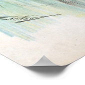 Femme de patinage sur glace Poster vintage (Coin)