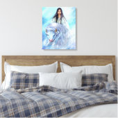 Femme de veau de buffle blanc de toile (Insitu(Chambre))