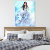 Femme de veau de buffle blanc de toile (Insitu(Chambre))