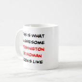 femme de washington dc, superbe mug à café (Devant gauche)