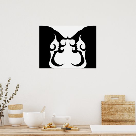 Femme déco réfléchie (Cuisine)