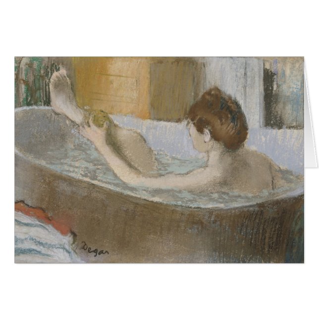 Femme d'Edgar Degas | à son Bath, épongeant sa (Devant horizontal)