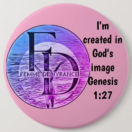 Femme Delivrance Button
