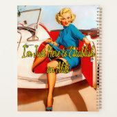 Femme des années 1950 en voiture blanche par Gil E (Dos)