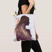 Femme des étoiles Sac fourre-tout pourpre et Brown (De près)