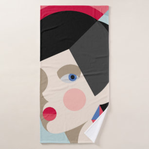 Femme design branchée. Style moderniste femme h