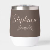 Femme d'honneur Elégant Mocha Script (Avant)