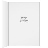 Femme du jour le plus doux tenant le coeur avec XO (Intérieur (Droit))