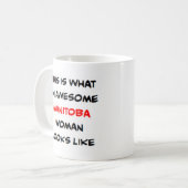 femme du Manitoba, superbe tasse de café (Devant gauche)
