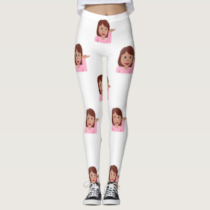 femme emoji leggings