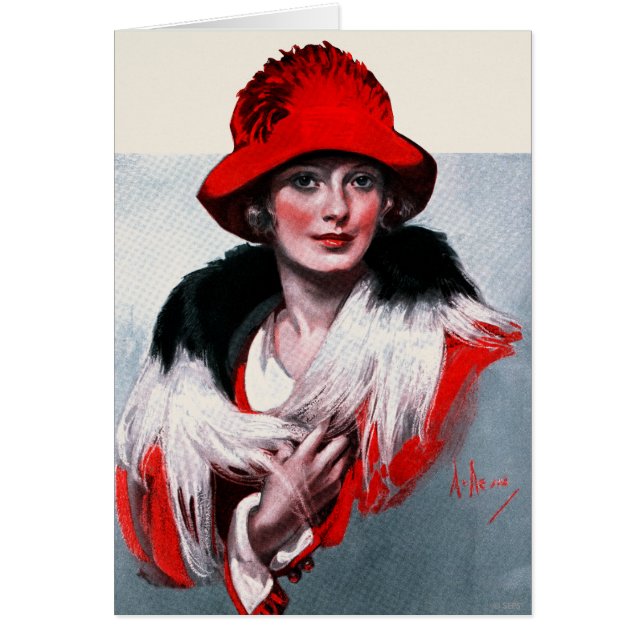 Femme en Casquette rouge (Devant)