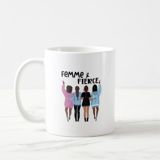 Femme en Fierce Motivatie Mok (Links)