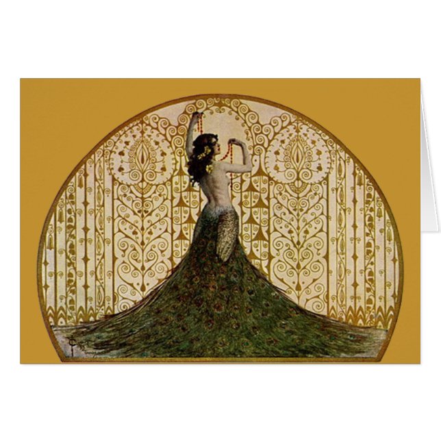 Femme en jupe de paon (Devant horizontal)