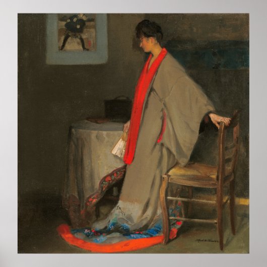 Femme en Kimono - A. H. Maurer Poster d'art (Devant)