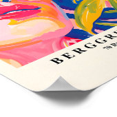 Femme En Lunettes De Soleil, Affiche Tropicale D'É (Coin)