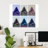 Femme en Pleure - Poster blanc (Bureau à domicile)