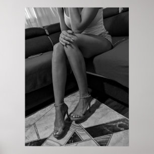 Femme en talons hauts poster